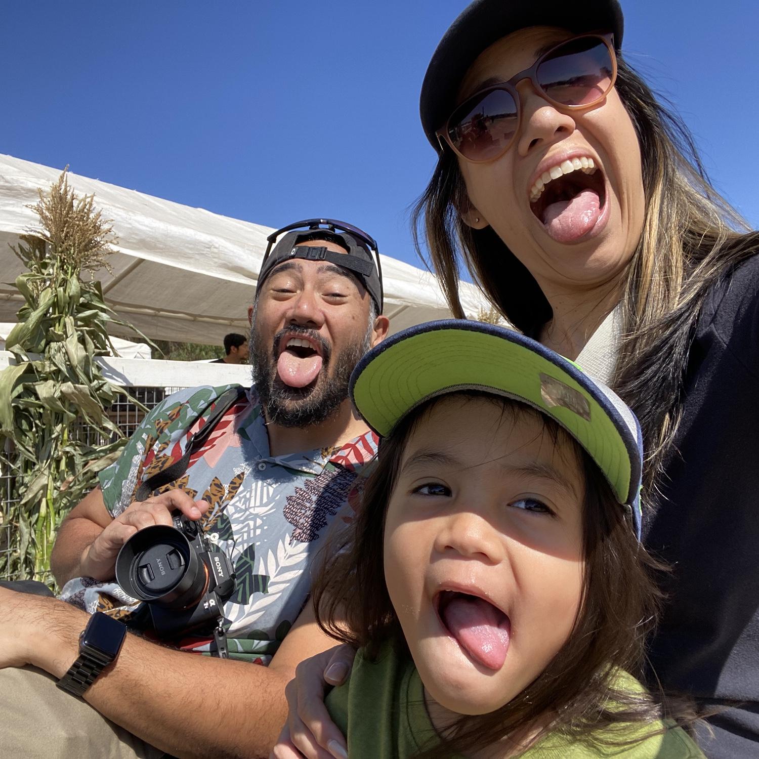 With our very silly and spicy sweetpea, Olive, at Underwood Family Farms.