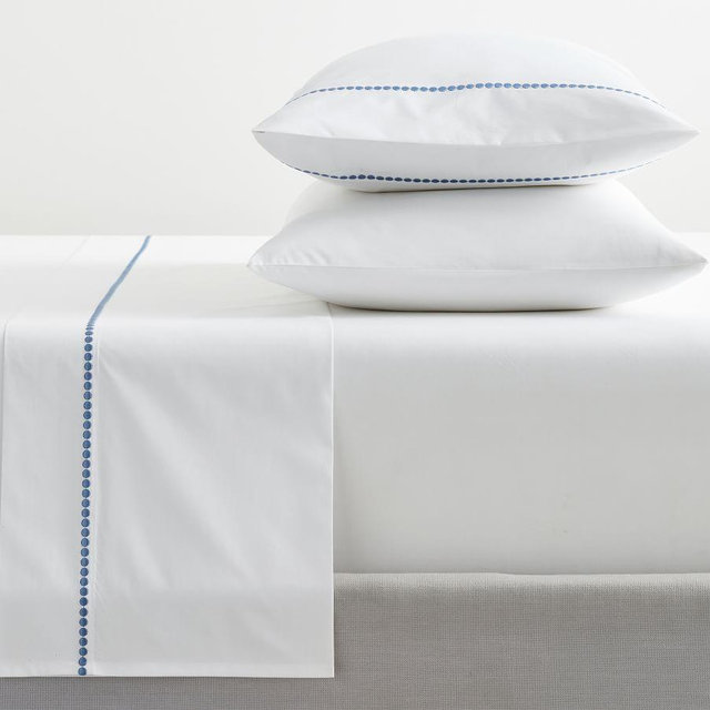 Chambray Pearl Organic Sheet Set, Queen