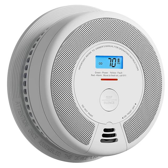 X-Sense Wireless Interconnected Combination Smoke and Carbon Monoxide Detector with LCD Display & 10-Year Battery, Over 820 ft Transmission Range, Pack of 1