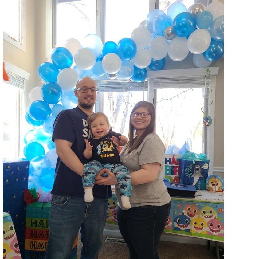 Thomas's first birthday party