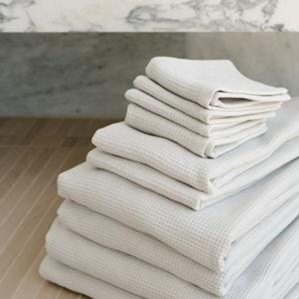Light Grey Complete Waffle Bath Bundle