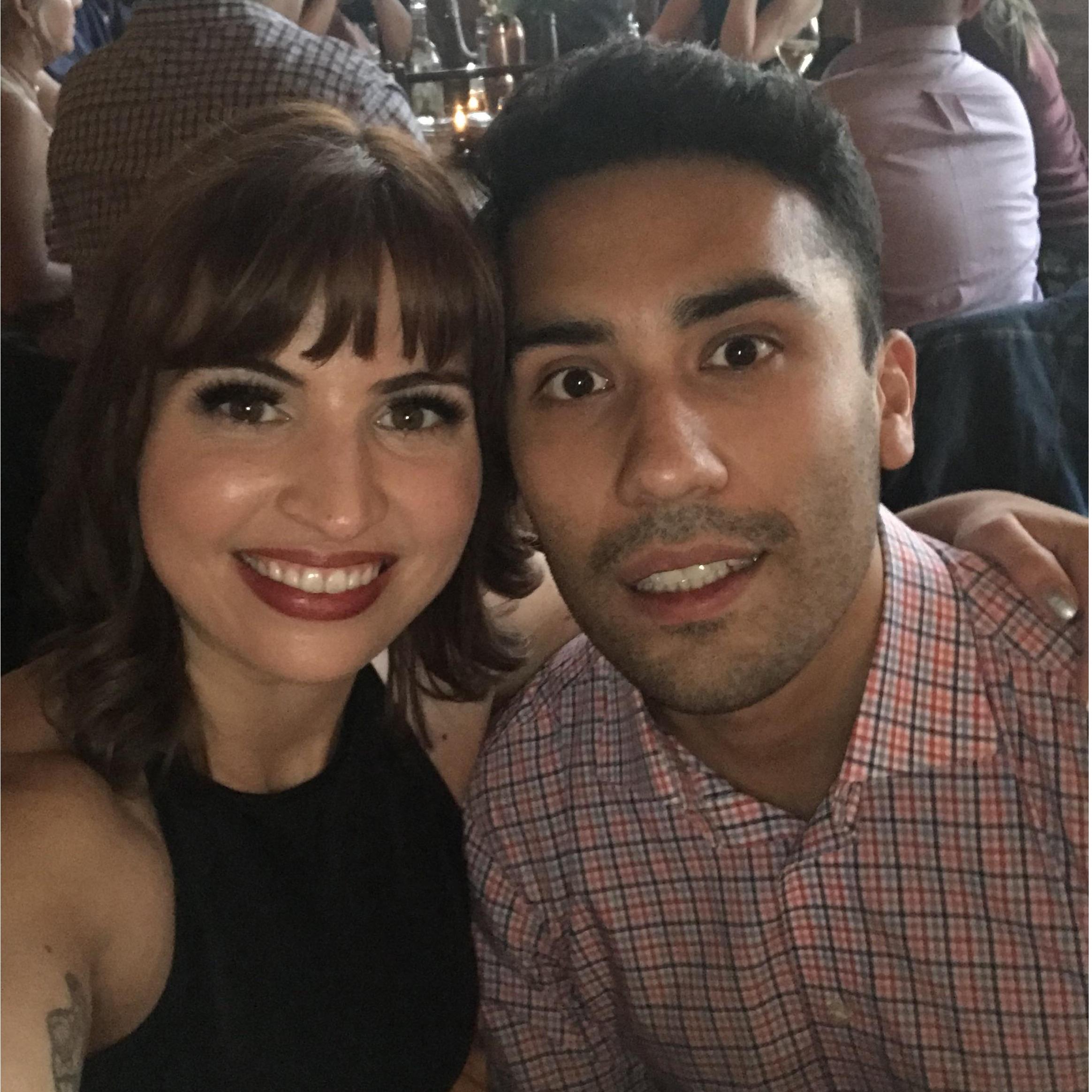 Enjoying Bri & Ben's Wedding!