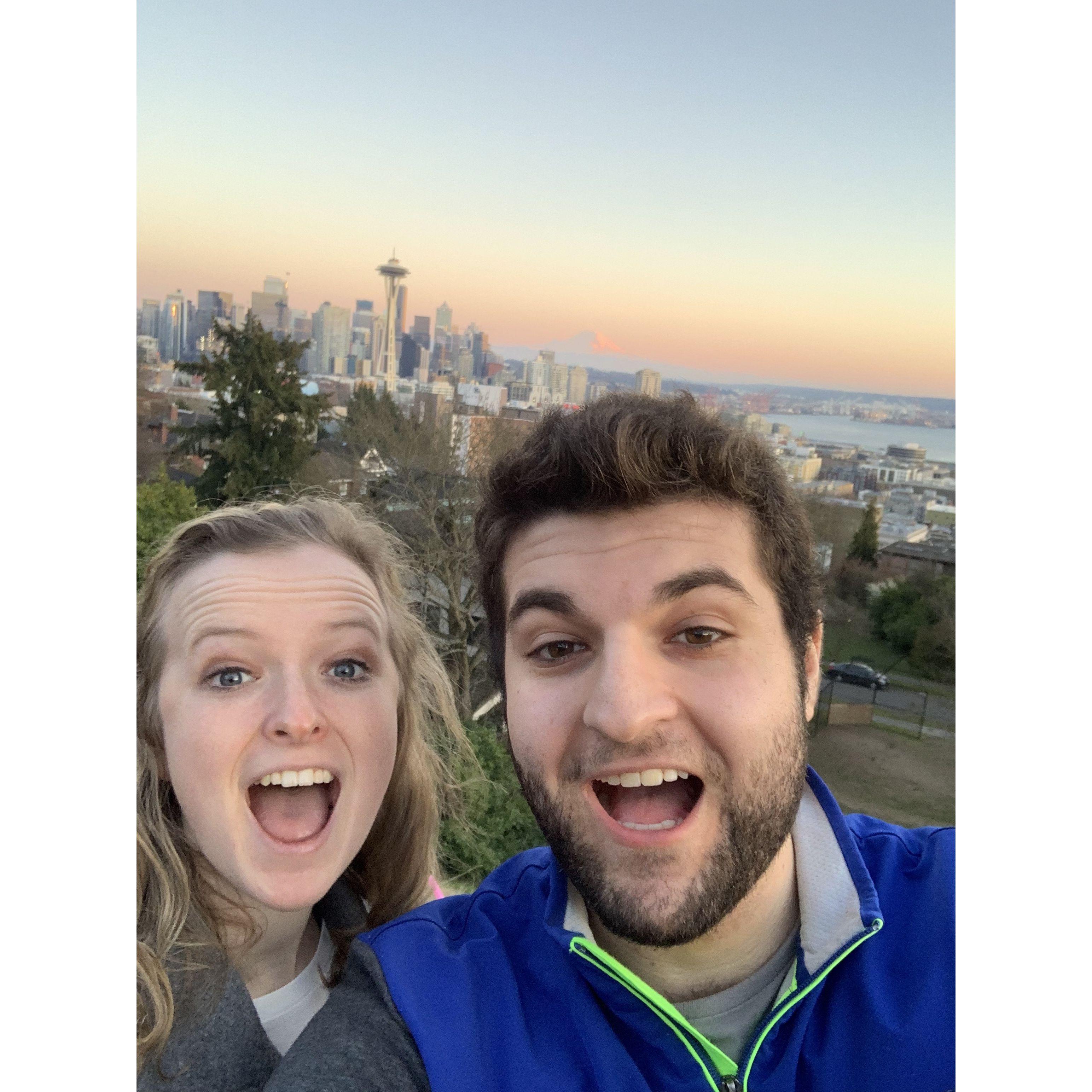 JP and Lindsey's first trip together to Seattle!