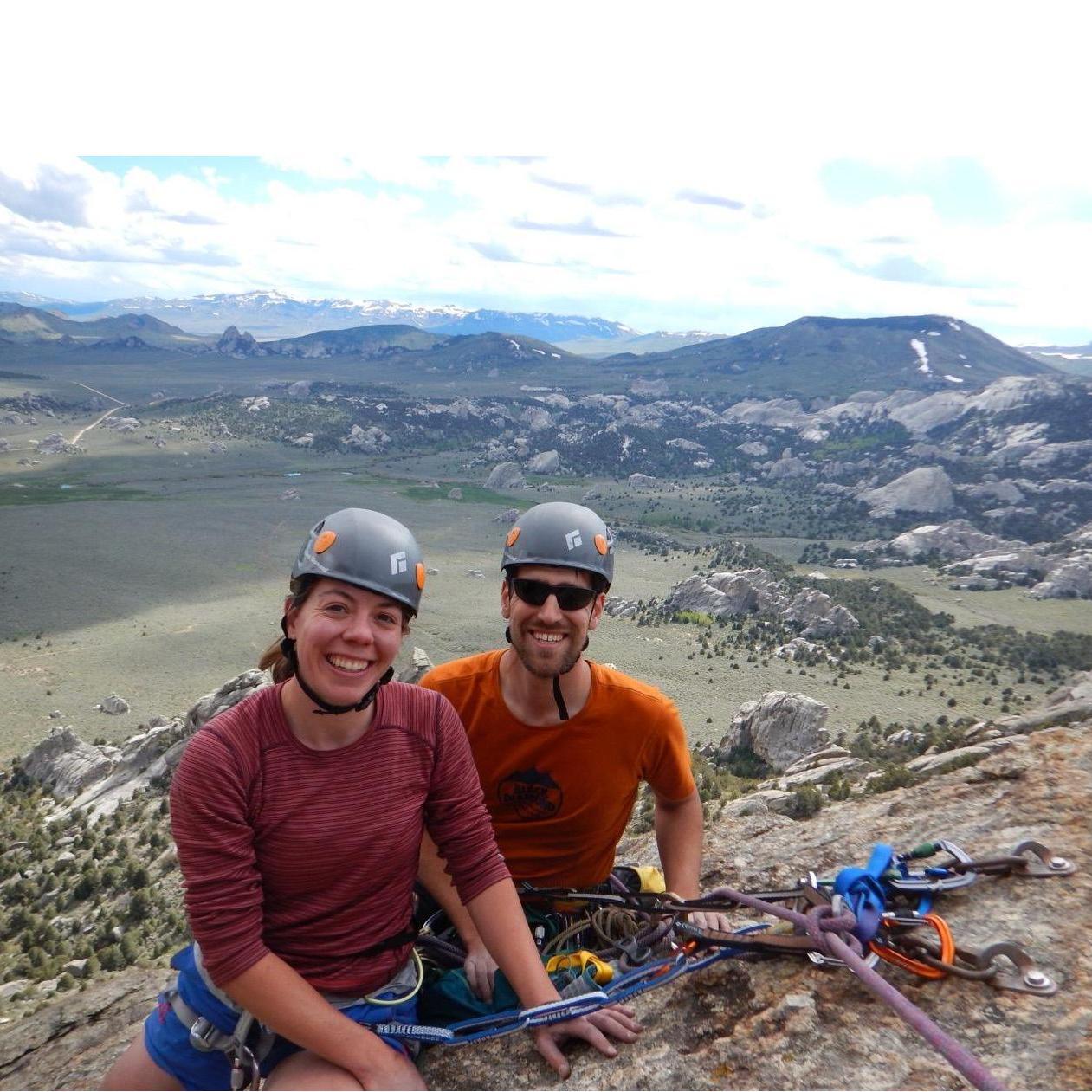 Our first multi-pitch route together.