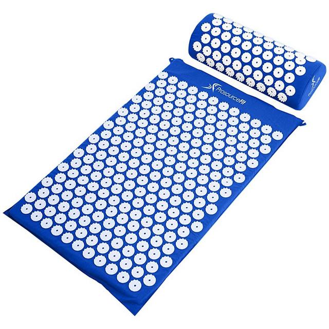 ProsourceFit Acupressure Mat and Pillow Set for Back/Neck Pain Relief and Muscle Relaxation