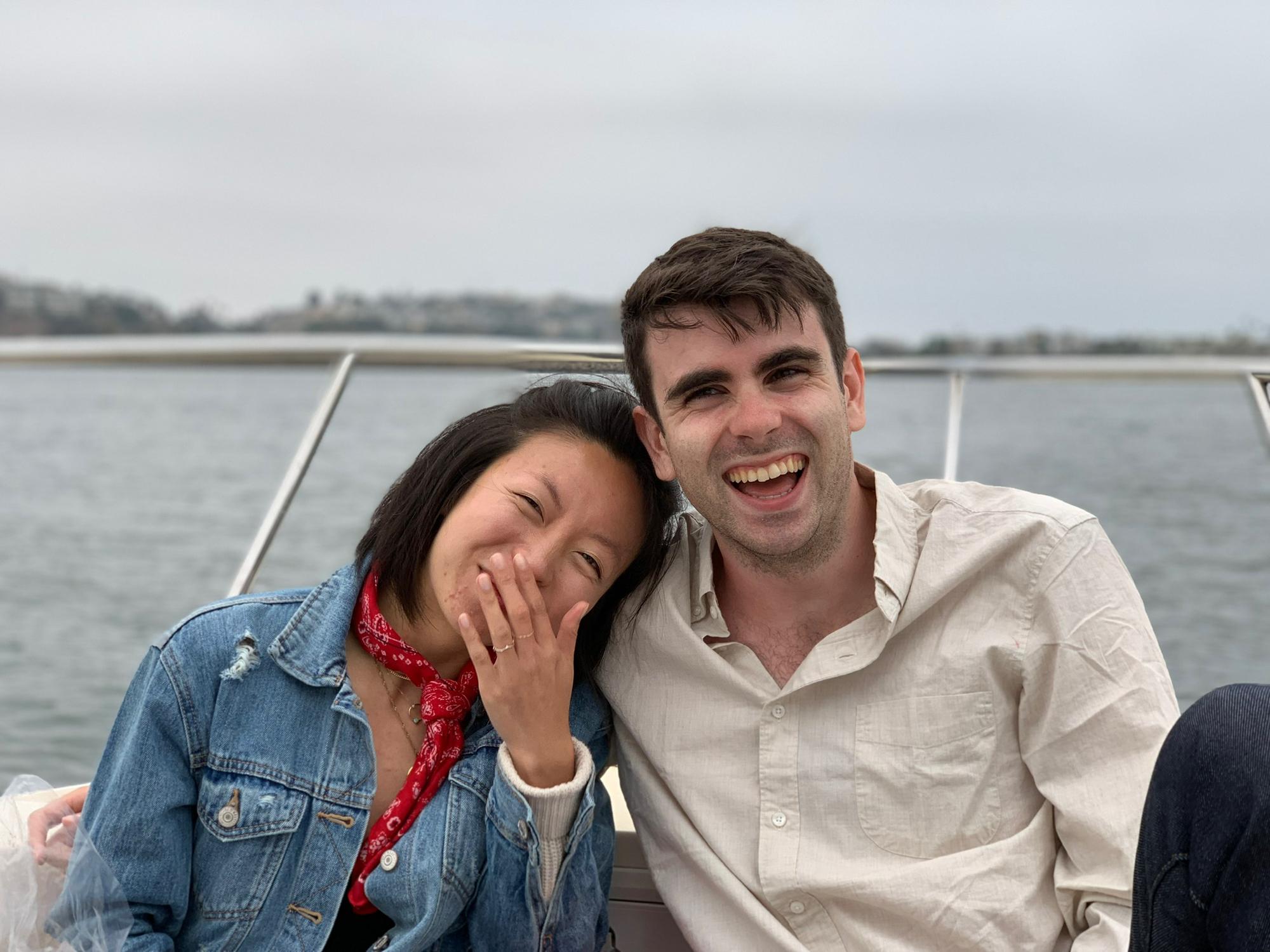 July 2019 - We’re on a different boat! This is before John got very seasick.