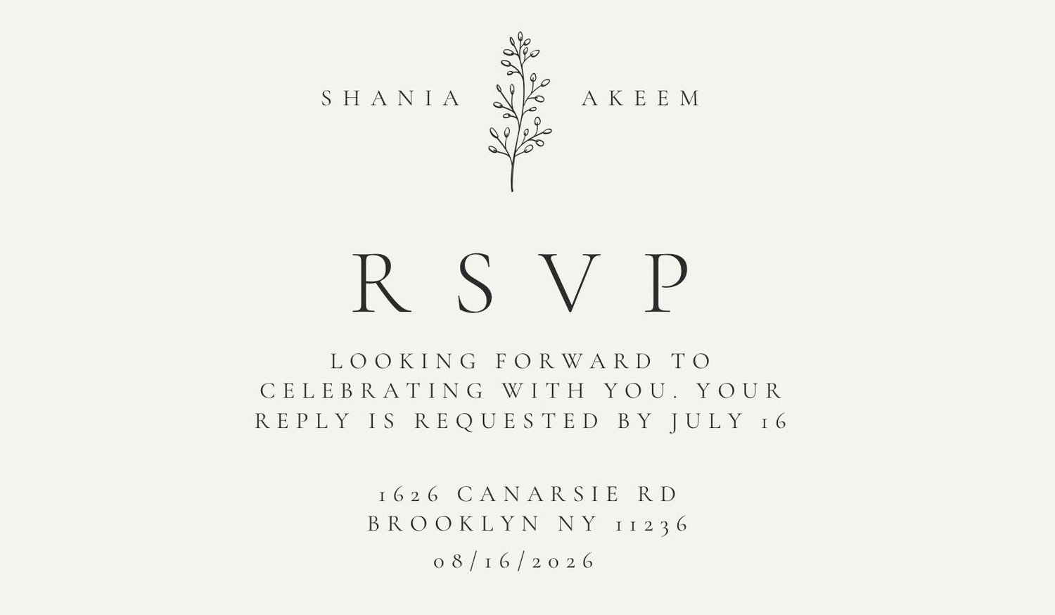 The Wedding Website of Shania Augustine and Akeem Augustine