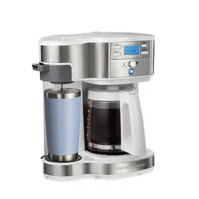Hamilton Beach - 2-Way Coffee Maker - White
