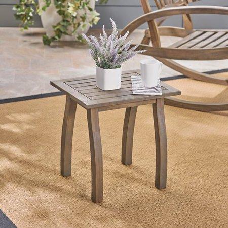 Highland Dunes Vanhorn Outdoor Wooden Side Table