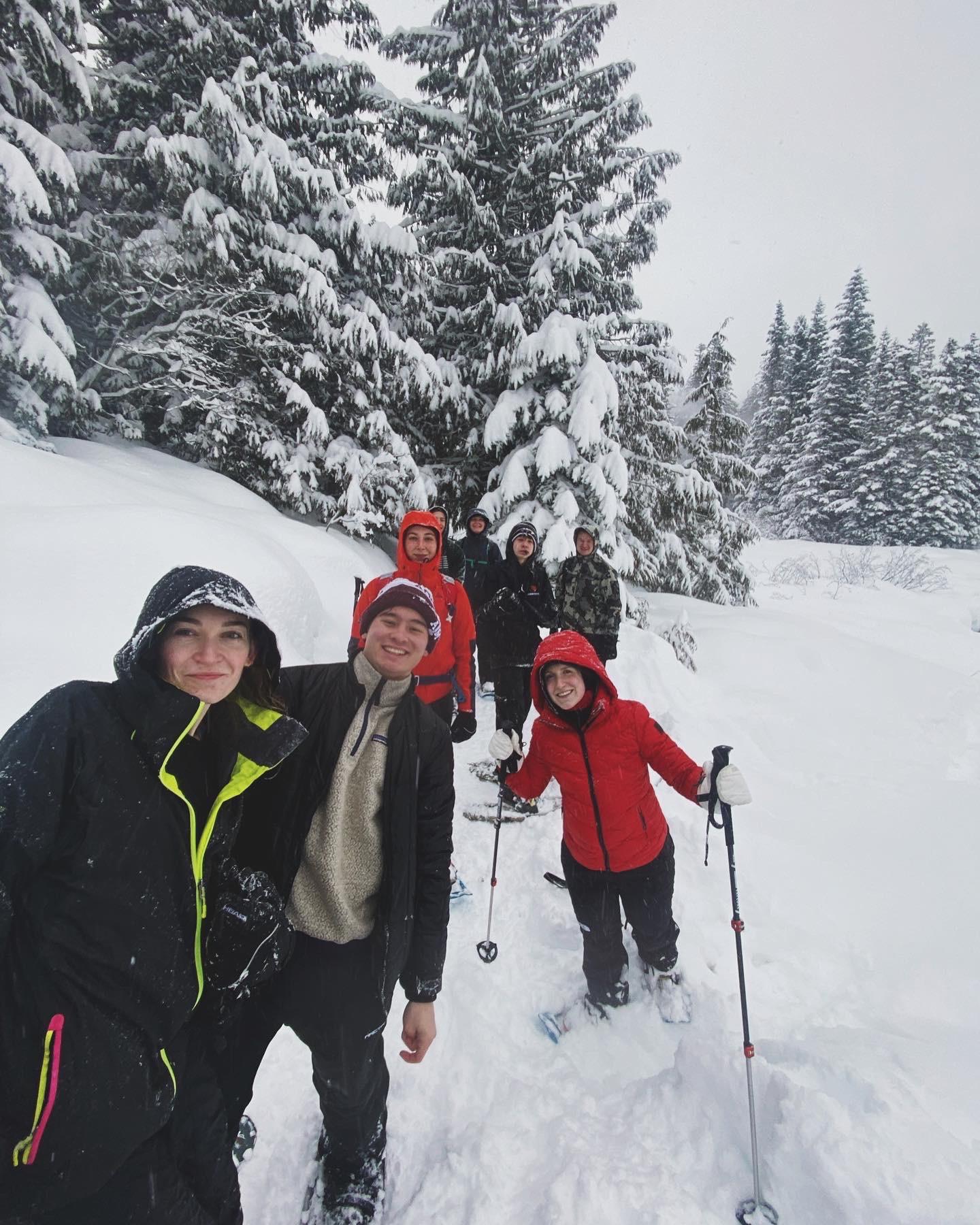 December 2021 snow shoeing!