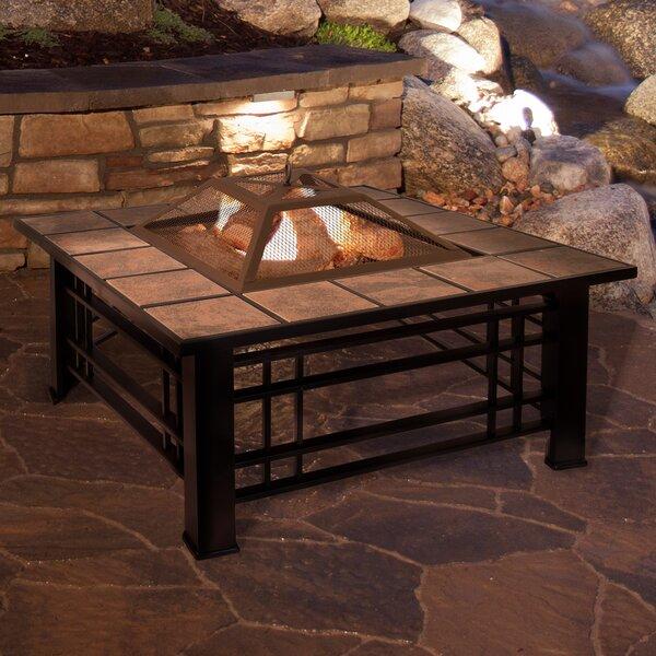 Jamerson Steel Wood Burning Fire Pit Table