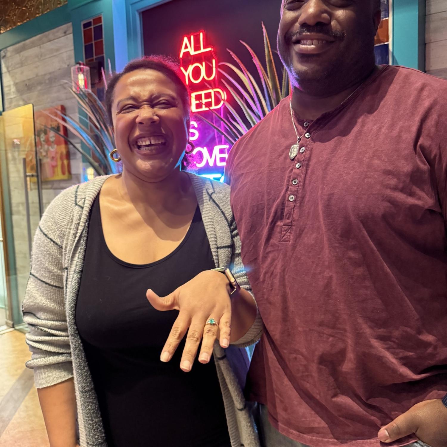 We got engaged! October 26, 2025.