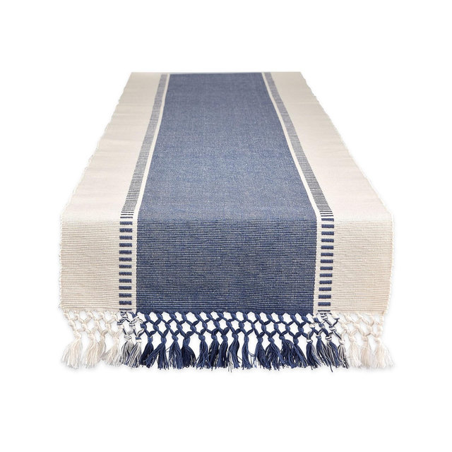 Design Imports Dobby Stripe Table Runner, 13" x 72"