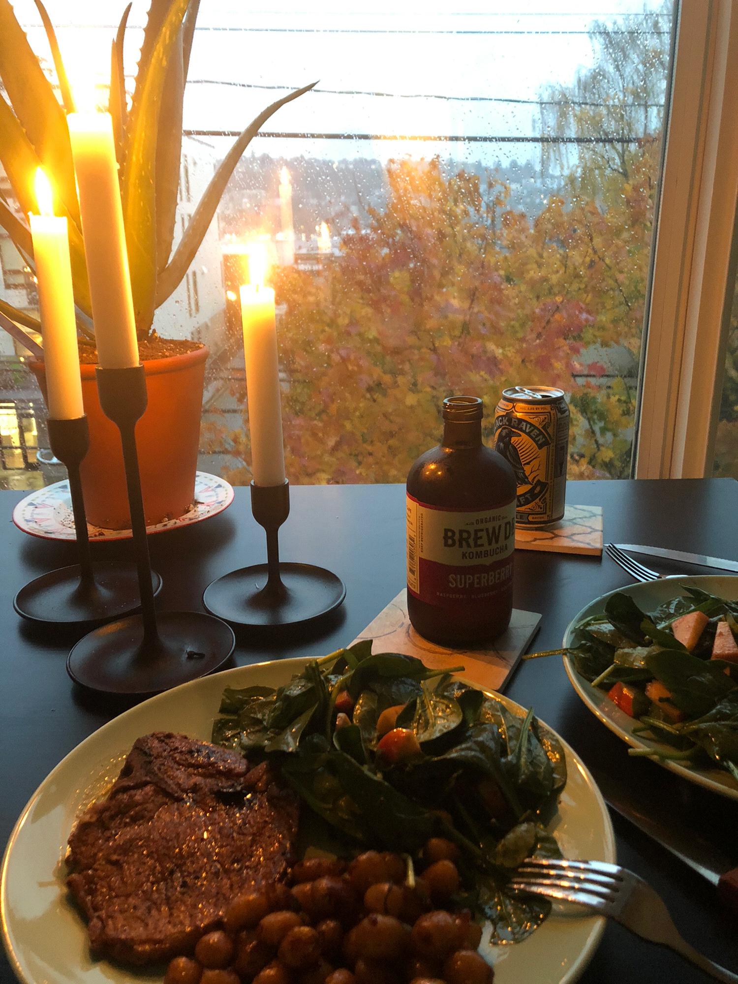 The first meal we made together after Mykhanh moved into Seattle. We love to cook! We get to spend time together, and we also nourish ourselves! (Feeding two birds with one biscuit, if you will.)