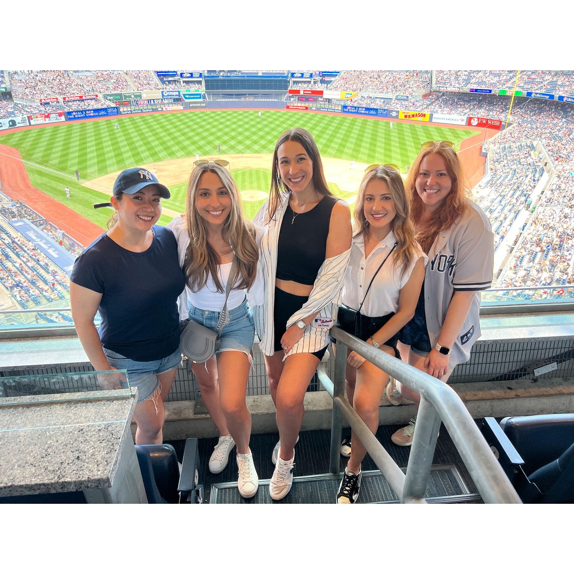 June 2022: Yankee Game with friends
Shirley, Sabina, Amanda, Sev & Alexa