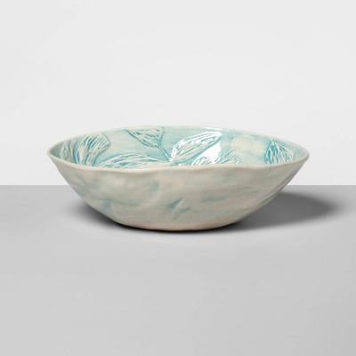 10&#34; x 6.3&#34; Ceramic Oval Salad Serving Bowl Turquoise - Wonki Ware for Opalhouse&#8482;