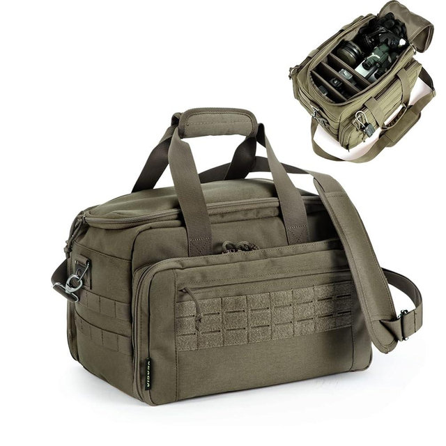 VEAGIA Pistol range bag Gun bag Pistol case Gun case Magazine Lockable double-layer explosion proof zipper Pistol Soft Carrying Bags