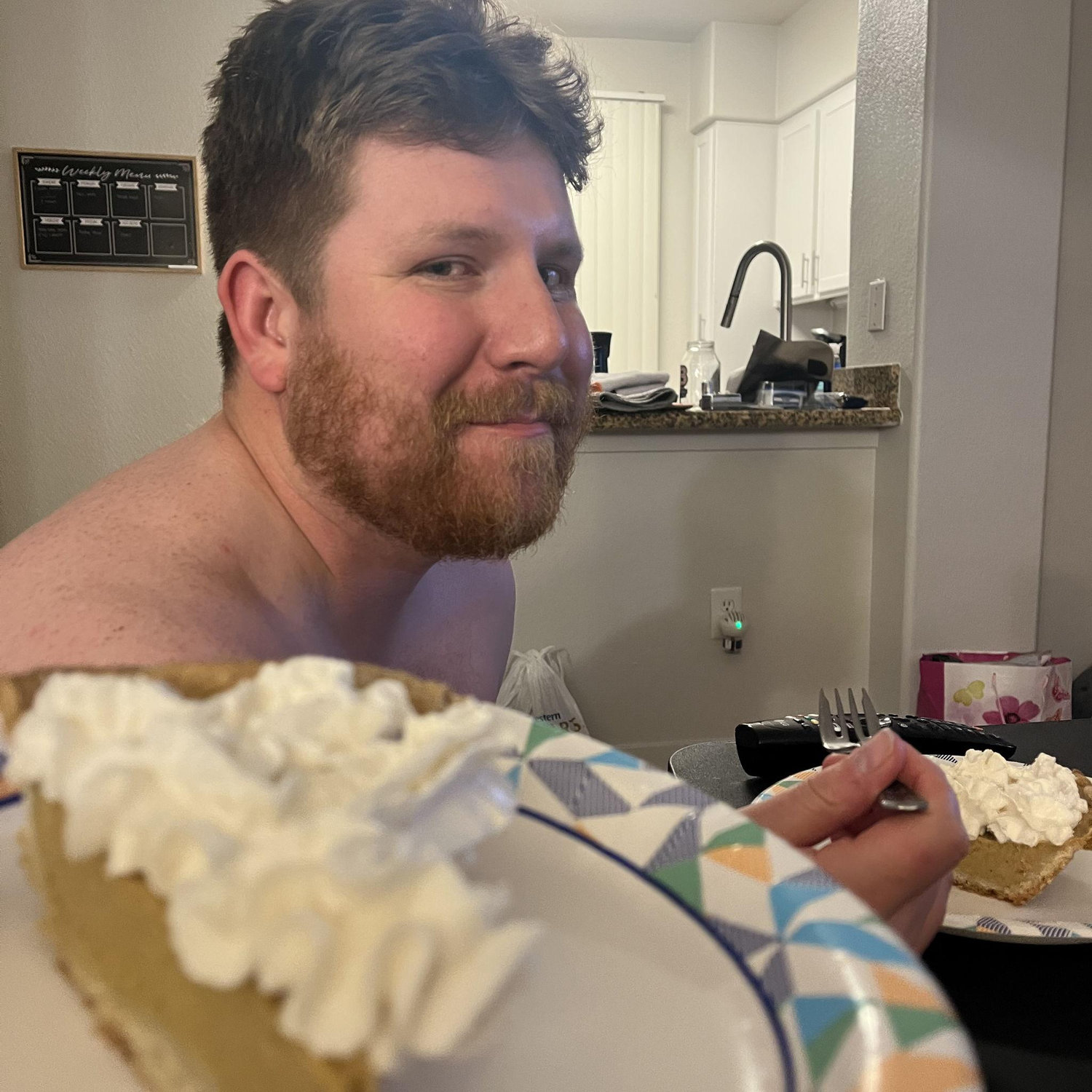 A long move-in day calls for homemade pumpkin pie, thanks mom!