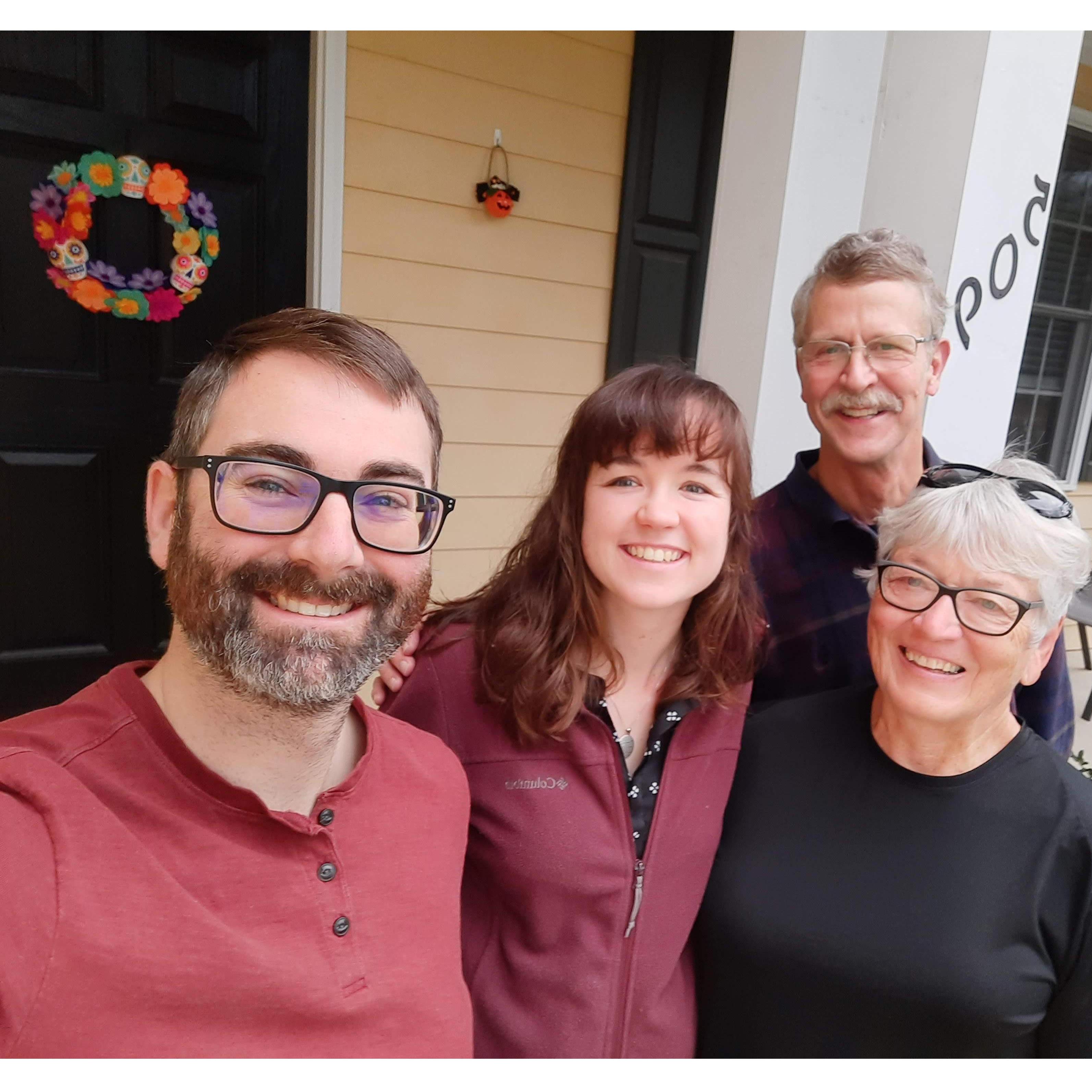 Hosting Mackenzie's dad and her aunt at our place in NC