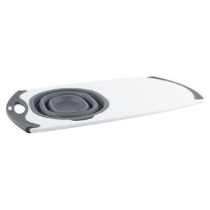 Over-the-Sink Strainer Board w/Silicone Strainer