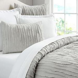 Camille Duvet Cover, Full/Queen, Gray