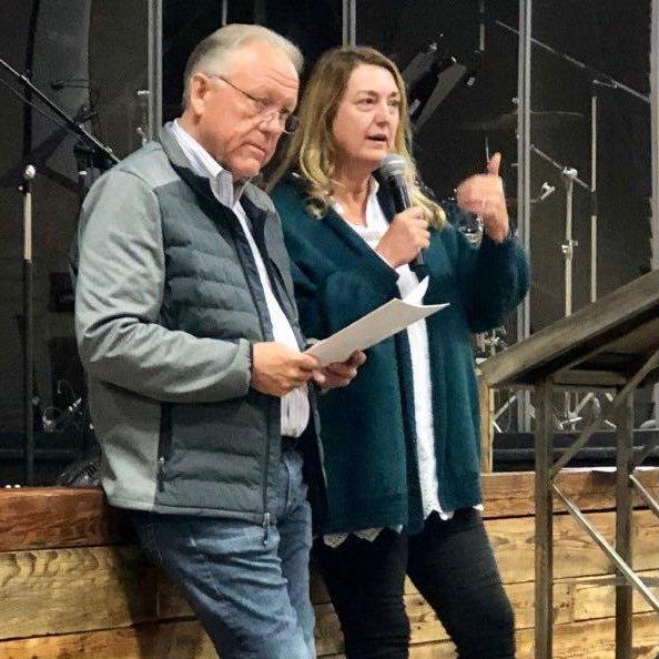 Here we are teaching a wealth class together.