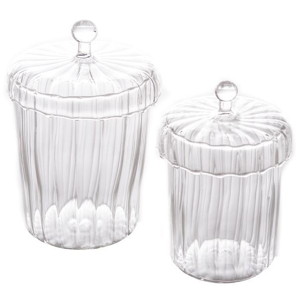 La Boheme Optic Apothecary Jars, Set of 2