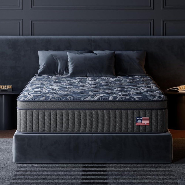 Huwesal Full Mattress, 10 Inch Cooling Gel Hybrid Bed in a Box with Gel Memory Foam,Pain-Relieving Hybrid Mattress for Extra Lumbar & Hip Support, Individually Wrapped Pocket Coils Innerspring