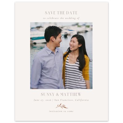 Camel, Brown Wedding Digital Save the Date - Clairemont Photo