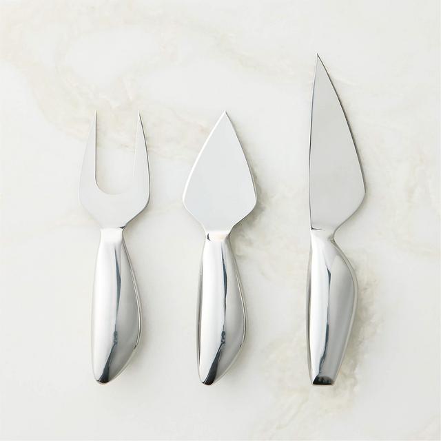 Capra 3-Piece Stainless Steel Cheese Knives
