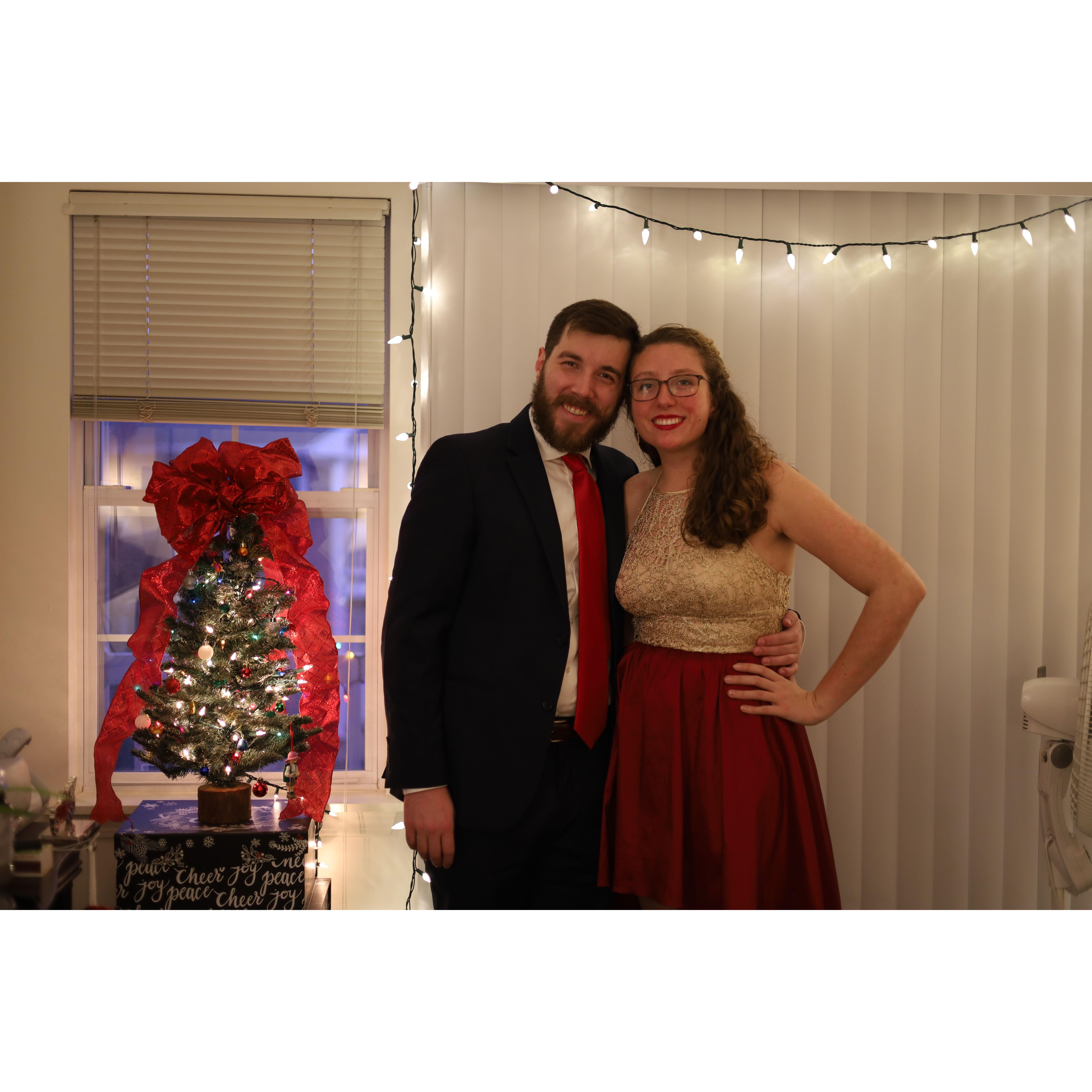 Christmas 2021- We decorated a tree (Zoe's mini apartment sized tree) together for the first time and enjoyed other Holiday traditions while beginning to search for a home and plan a future