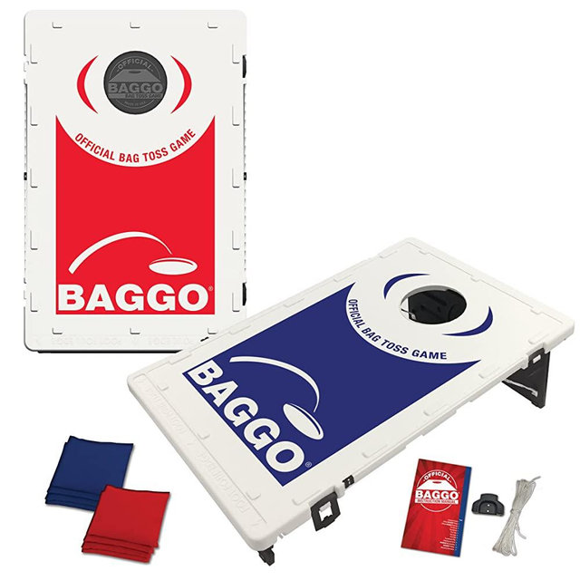 BAGGO Family Backyard Bean Bag Toss Portable Cornhole Game