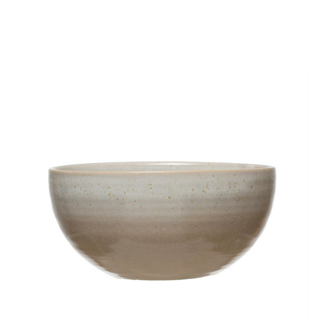 Bone Reactive Glaze Stoneware Bowl
