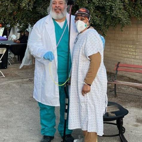 The doctor and patient