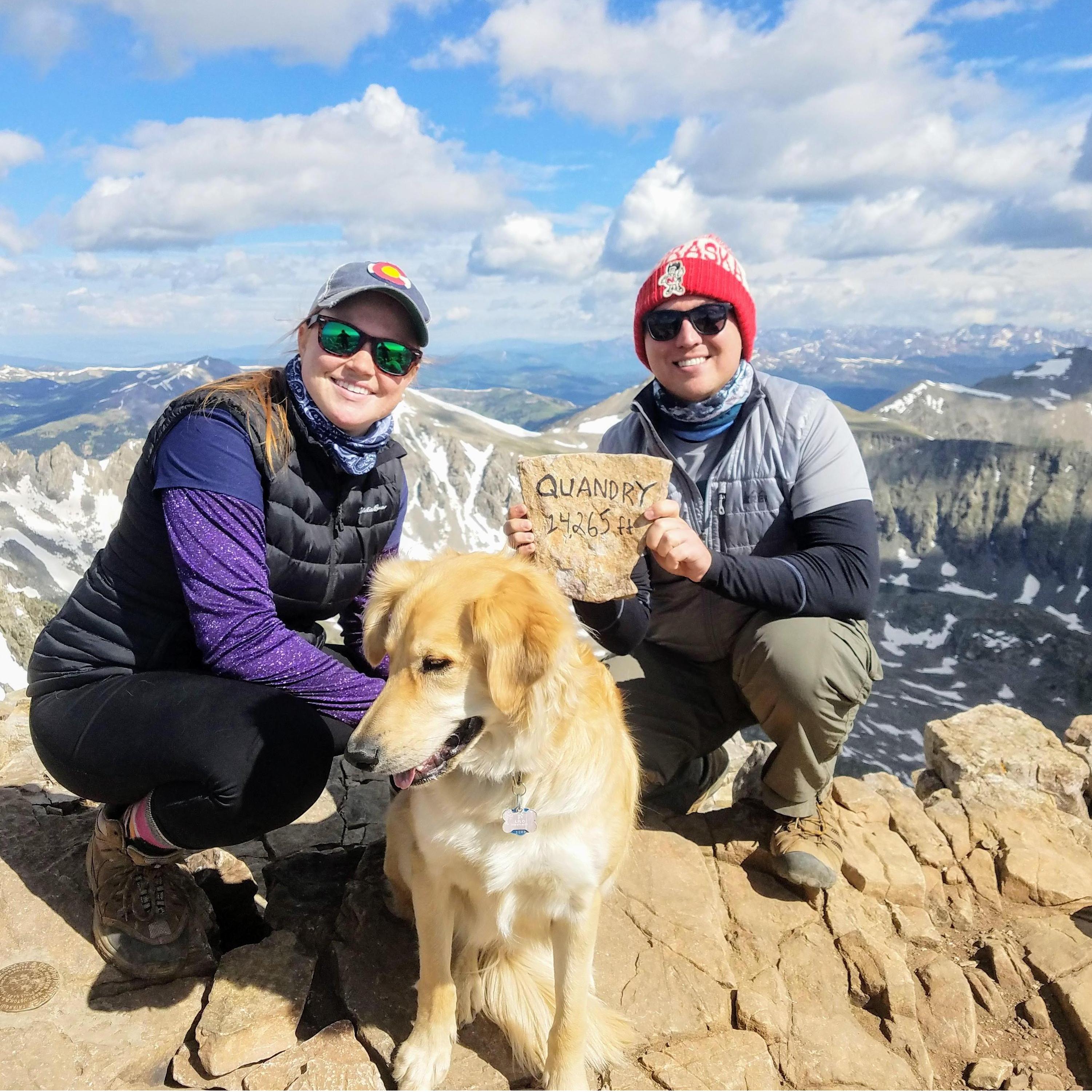 Taylor's idea of getting to know each other was to take me on a hike to the summit of a Colorado "14er". I loved it!