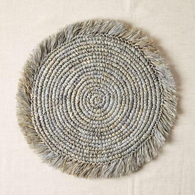 Woven Brights Collection, Placemat, Frost Gray