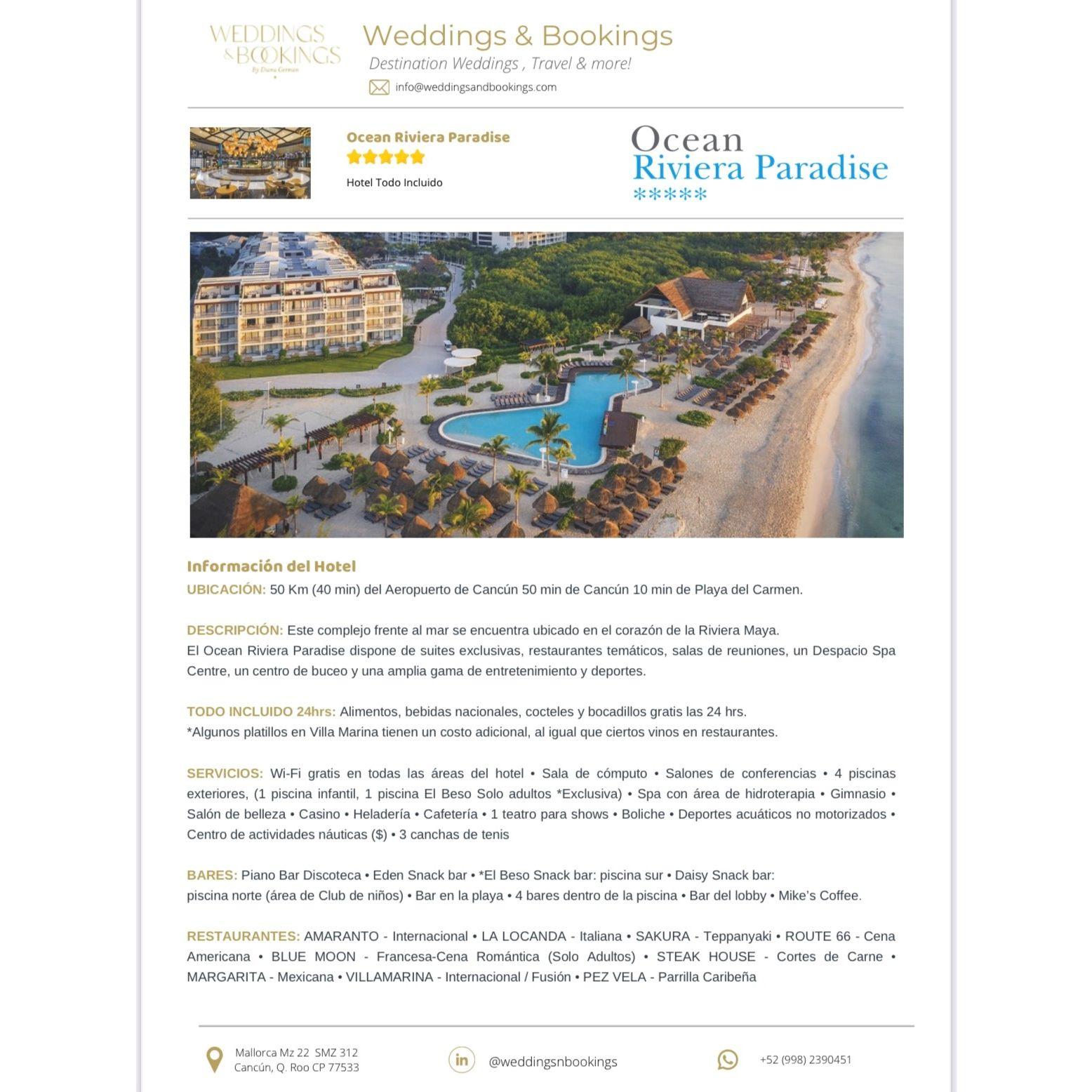 Ocean Riviera Paradise Hotel Information