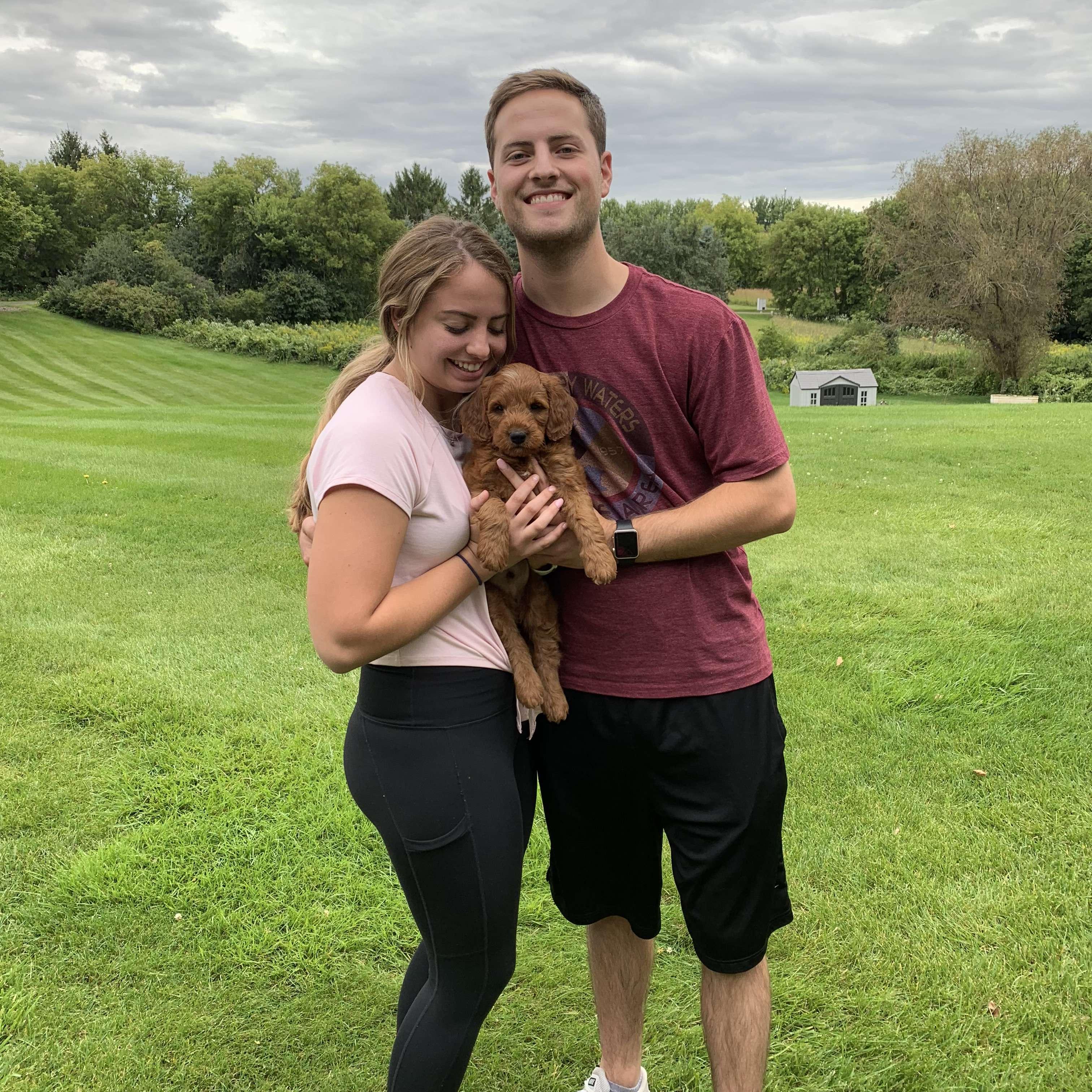 The first day we met our first furbaby Jameson! August 2019