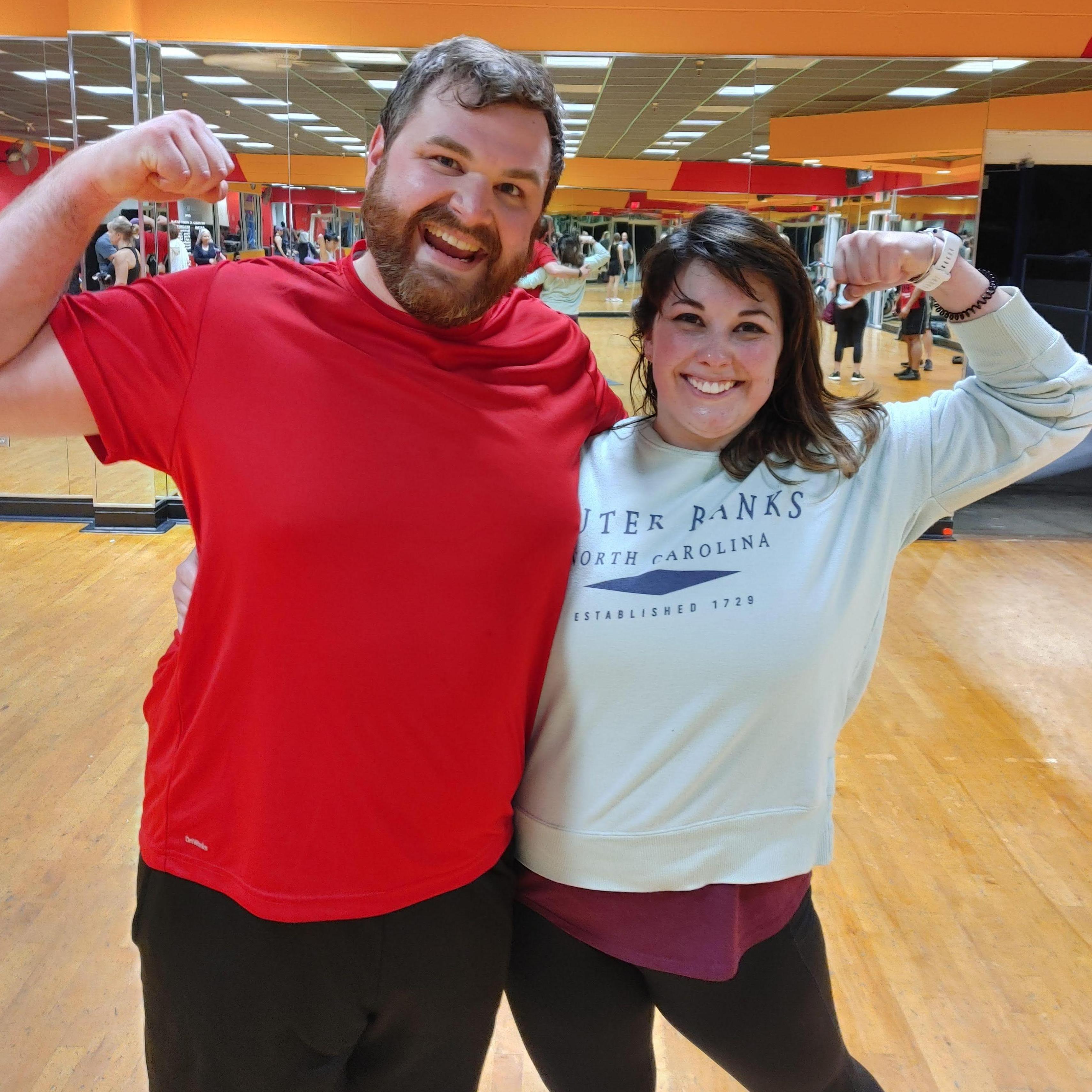 We met each other in Body Pump class