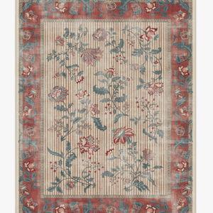 Lilou Currant & Teal Green Flatwoven Rug | Rug + Pad System | 8'x10' | Ruggable