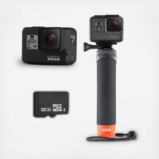 HERO7 Black with Micro SD Card and The Handler