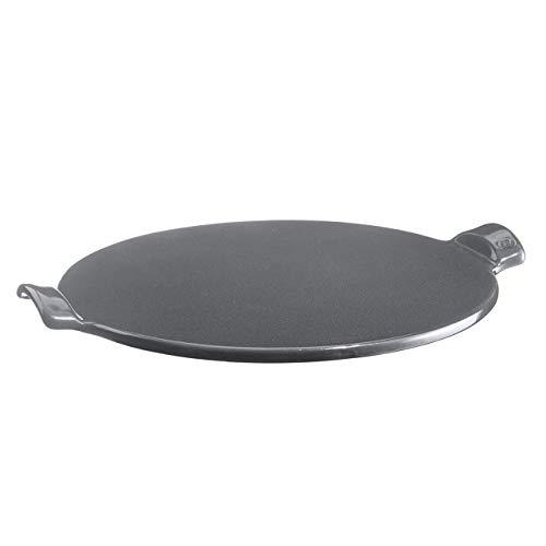 Emile Henry Made in France Flame Top Pizza Stone, Granite. Perfect for Pizzas or Breads. In the Oven, On Top of the BBQ. Safe up to 750 degrees F. 100% Natural Clay, Glazed Surface. Easy to Clean.
