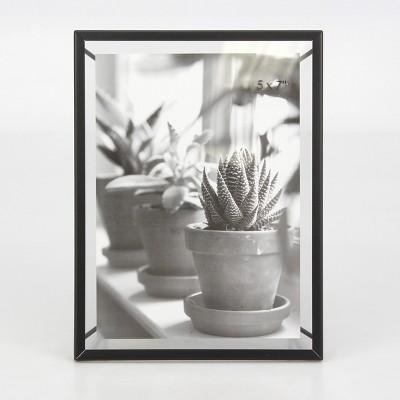 5"X7" Frame With Symmetrical Wire Back Satin Black - Project 62™