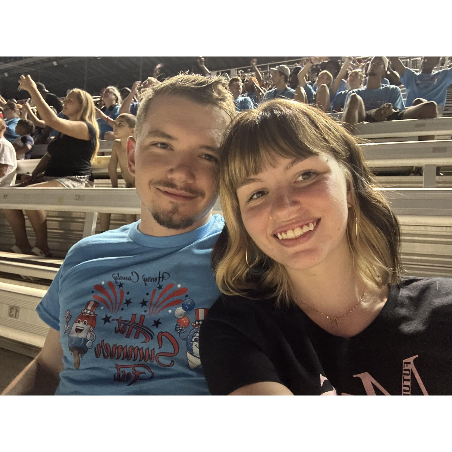 this was out first outing as an engaged couple.