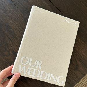 Wedding Photo Album in classic linen