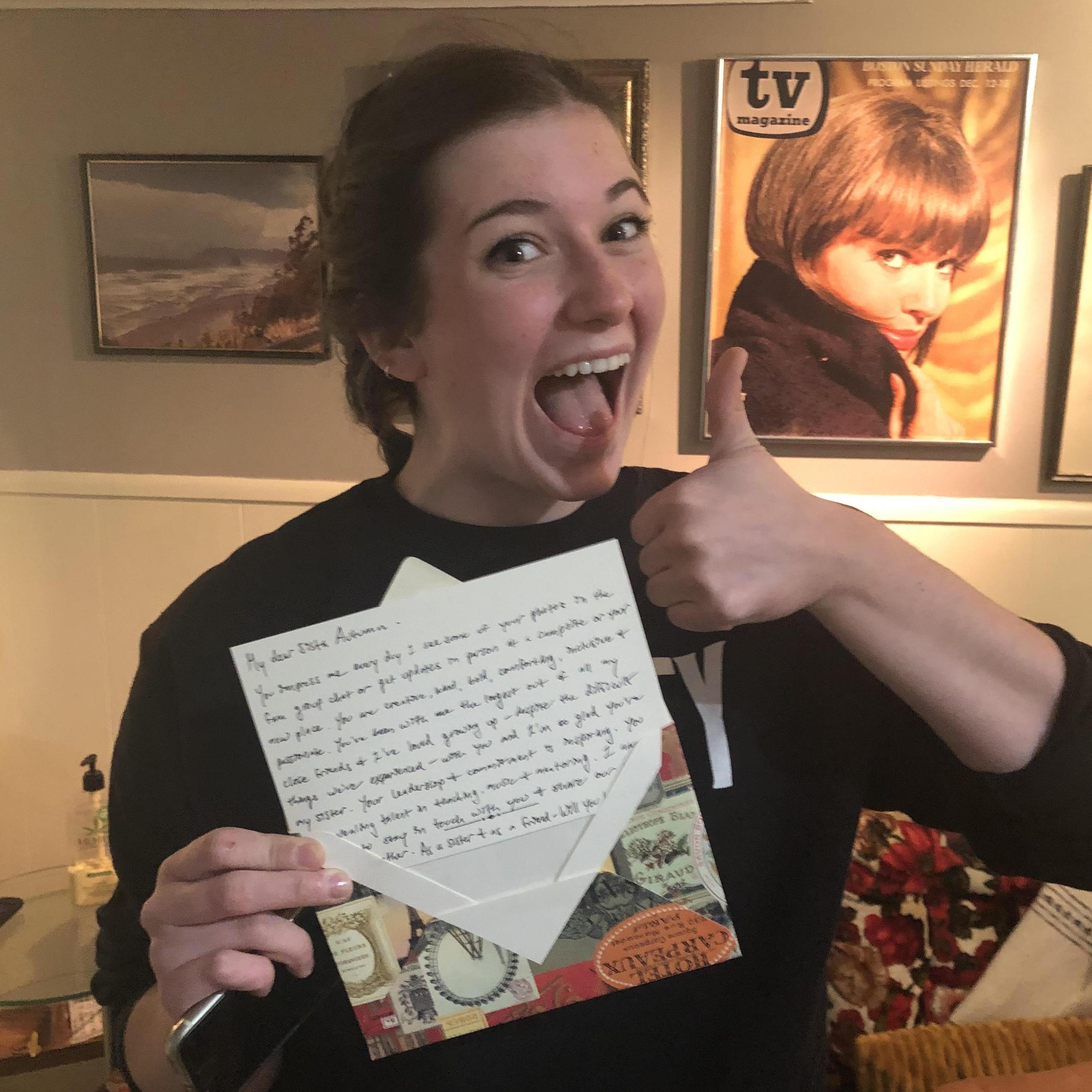 Autumn Janke, Madison's sister, says yes to being a bridesmaid!