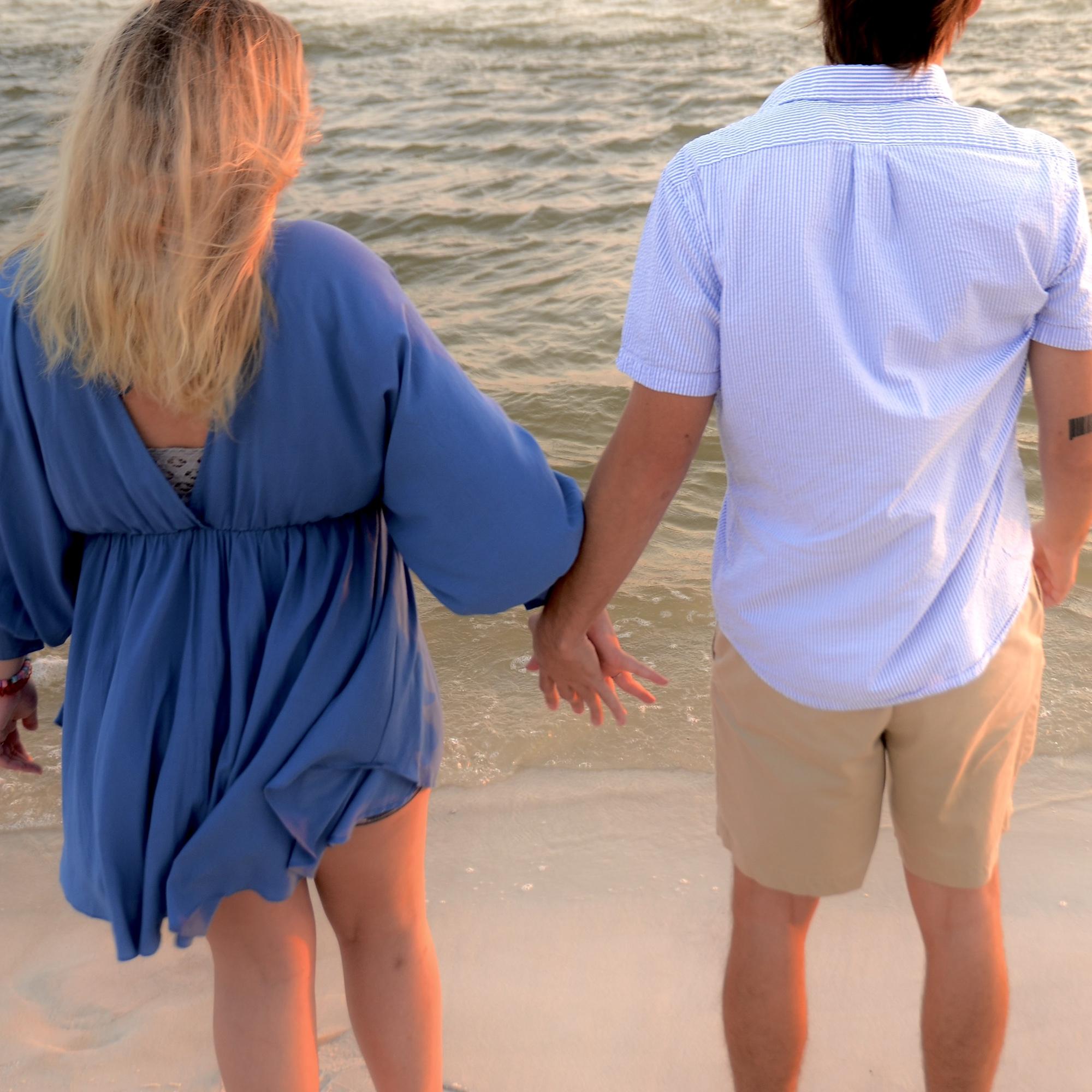first beach trip together