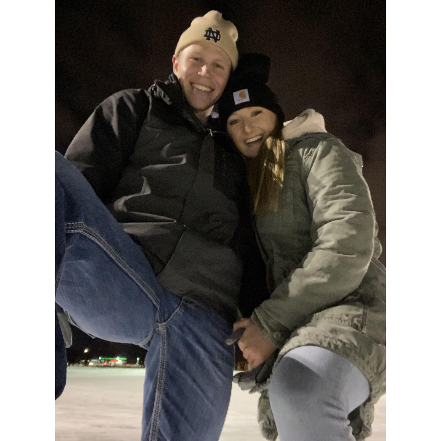 Ice skating date night