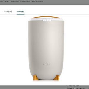 Zadro TWB Towel Warmer, Large | 20L | 12" Dia. x 21" Tall, Gray