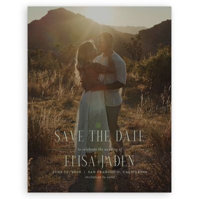 Laurel Green Wedding Digital Save the Date - Cole Portrait